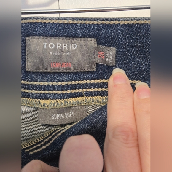 Torrid Dark Blue High Rise Pull-On Super Skinny Jeans - Picture 2 of 8